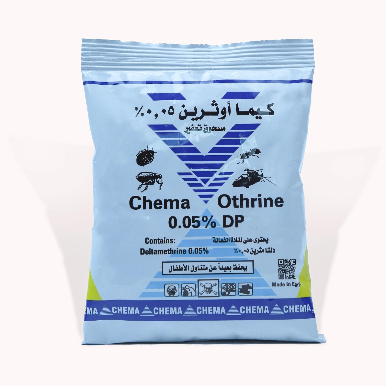 مبيد بودرة البراغيث وبق الفراش والصراصير والنمل كيما اوثرين 5% دلتامثرين
